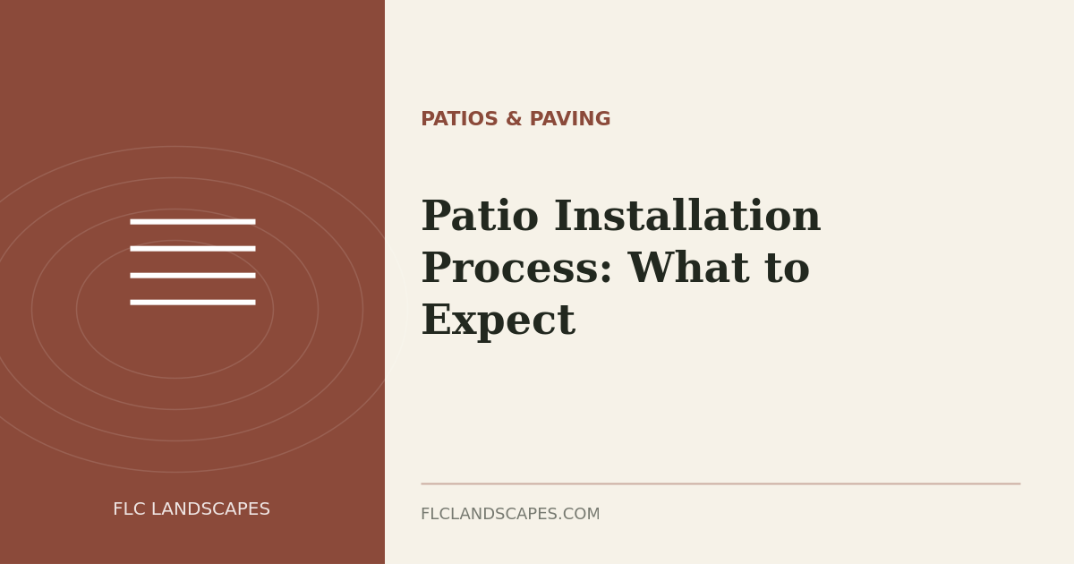 patio installation